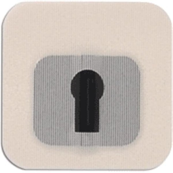 Uni-Patch Uni-Patch 174C-LT 3 in. X 3 in. Tape Patches With Keyhole; Low Tac; Tan Tricot 100 Per Pkg 174C-LT